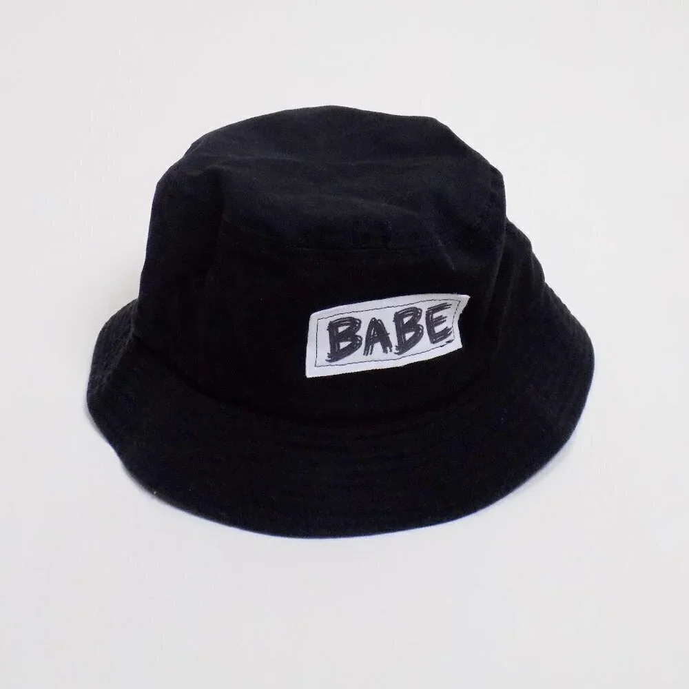 handmade bucket hat with patches 90's y2k babe